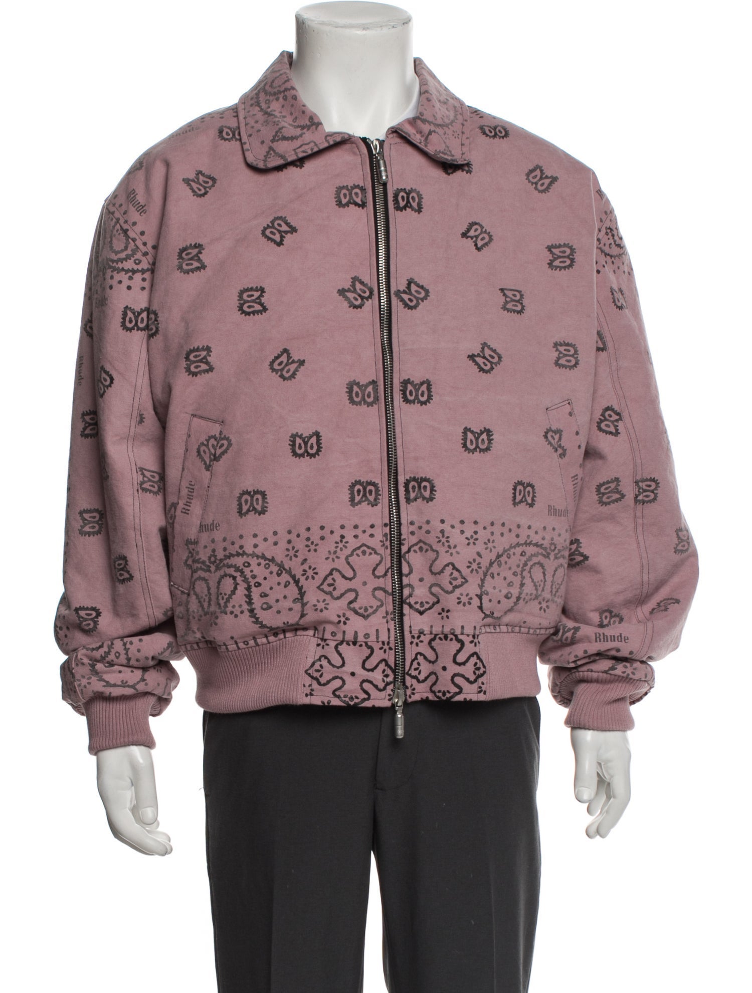 RHUDE Paisley Print Paisley Print Bomber Jacket